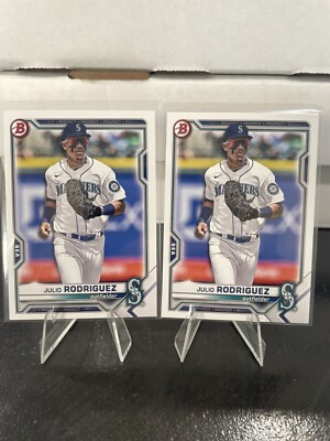 2021 Bowman Draft Paper - Julio Rodriguez - Lot of 2 - #BD-145 - Mariners