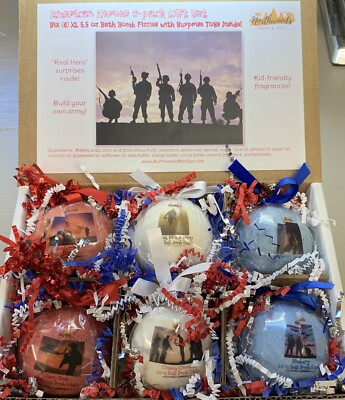 American Heroes 6-pack Bath Bomb Gift Set for Kids