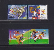 Indonesia #1718a-1720a 19th Southeast Asia Games/Jakarta MNH
