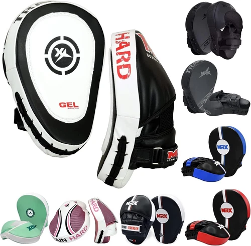 MMA Focus Punching Mitts Training Thai Kick Strike Shield Curved Boxing Mitts