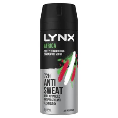 制汗・デオドラント LYNX deodorant Lynx Deodorant Antiperspirant Africa 165ml | eBay