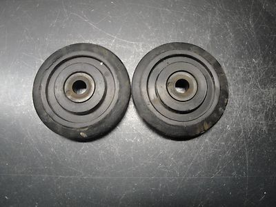 POLARIS SNOWMOBILE REAR SUSPENSION BLACK BOGIE WHEELS PAIR | eBay