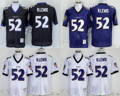 Adult Baltimore Ravens #52 Shirt Top Vintage Legacy DE Big & Tall Size