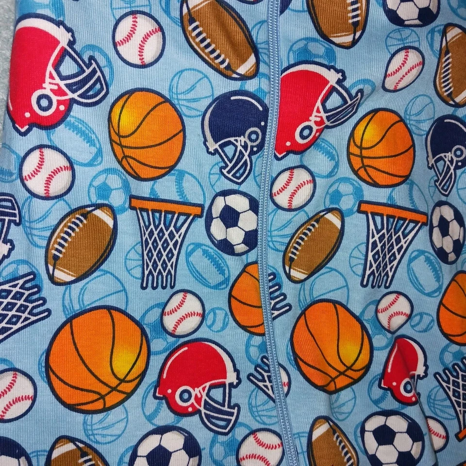 Pijama de una pieza Children's Place Boys 2T. Azul deportivo. Nuevo lote de 2 trajes.  Foto 3 de 4