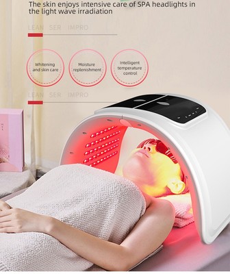 Maschera LED 7 in 1   Ringiovanimento Viso, Cura della Pelle e Trattamento SPA