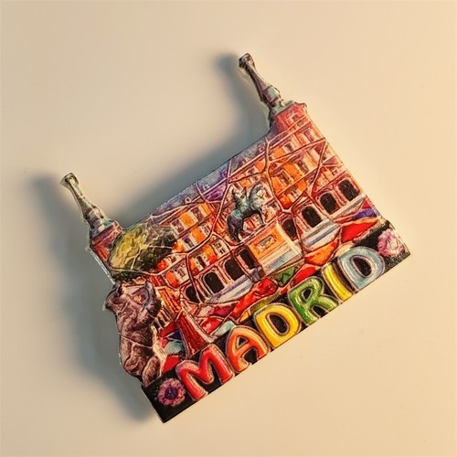 Spanien Madrid Puerta del Sol Tourist Souvenir 3D Harz Kühlschrankmagnete Handwerk Geschenk - Bild 4 von 5