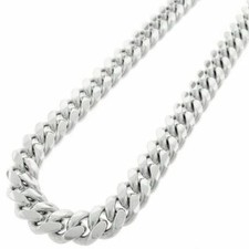 925 STERLING SILVER MIAMI CUBAN LINK CHAIN NECKLACE 5MM 18''-30''