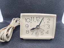 Vintage Westclox Bold II Model 22189 Plug In Alarm Clock USA Made Retro Decor
