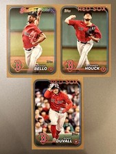 (3) 2024 Topps Series 2 Red Sox Gold /2024 - Bello Future Stars, Houck, Duvall
