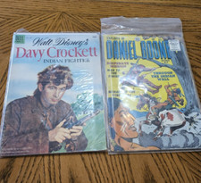 DAVY CROCKETT #631 1955 DANIEL BOONE #6 1956 Comic