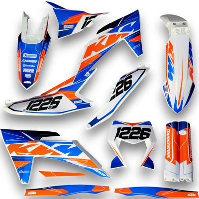 Plastics + Graphics KTM 2024 2025 XC-W XCF-W EXC EXC-F decals