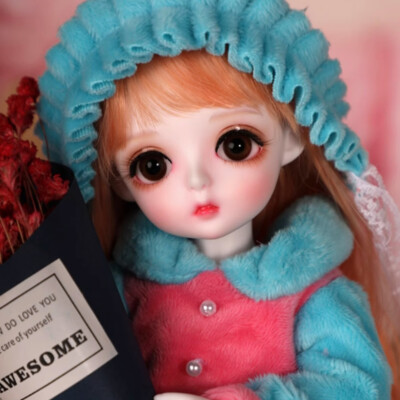 1/6 BJD Doll SD Joint Bare Doll Toy w/Eyes Face Makeup Lovely Girl Handmade Gift
