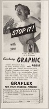 1950 Print Ad Century Graphic Cameras by Graflex Rochester,New York