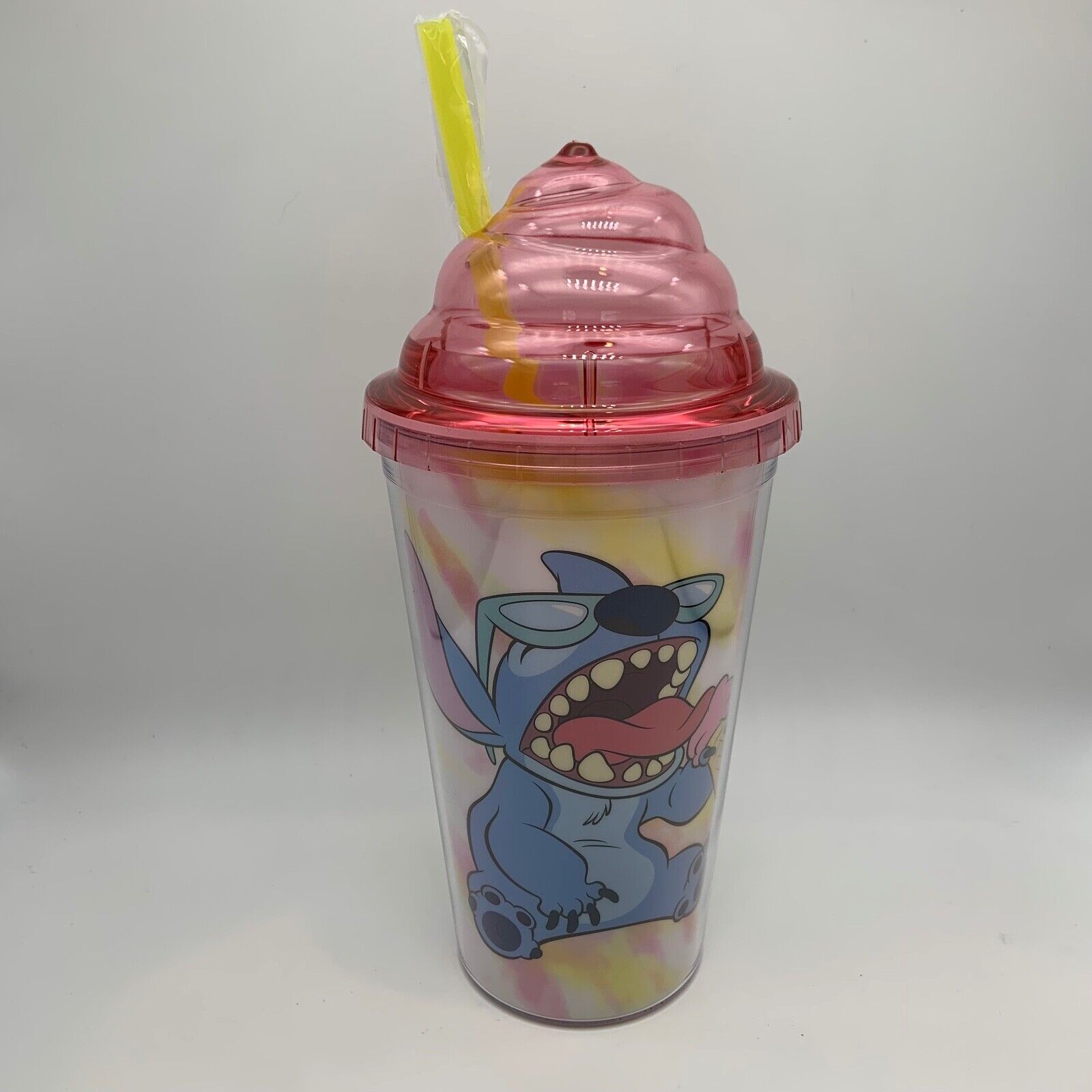 Disney Lilo and Stitch Ice Cream Swirl Acrylic Cup with Lid