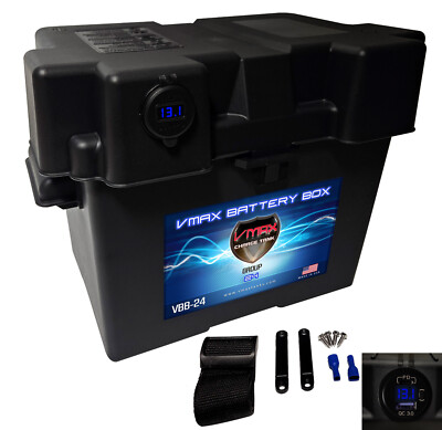 Smart GRP 24 Box for Power Outage Phone Charger Backup USB/2 USB-C Voltmeter