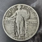 1930 Standing Liberty Quarter, 90% Silver