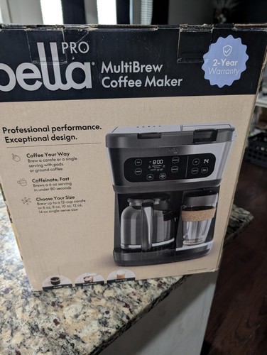 Buy bella PRO MultiBrew 12-Cup Drip & Single-Serve Coffee Maker – Black Stainless – Best Price & Deal Buy bella PRO MultiBrew 12-Cup Drip & Single-Serve Coffee Maker – Black Stainless – Best Price & Deal