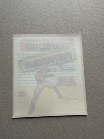 CLU CLU LAND NES Permastruct Rental Store Instructions Sticker