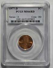 1968-S Lincoln Cent PCGS MS-64/65 RD (2 Coins), MS64 - PCGS