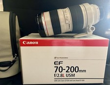 Canon EF 70-200mm f/2.8 USM Lens, Original Box, Case, Lens Hood  UV Filter