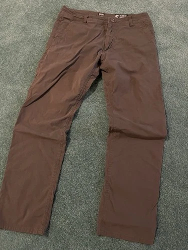 Kuhl Legendary Pants Men's Size 34x32 Gray Lightweight Hiking Outdoors