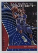 2019-20 Donruss Optic All Clear for Takeoff Blue Prizm 42/49 Ben Simmons #7 1gz7