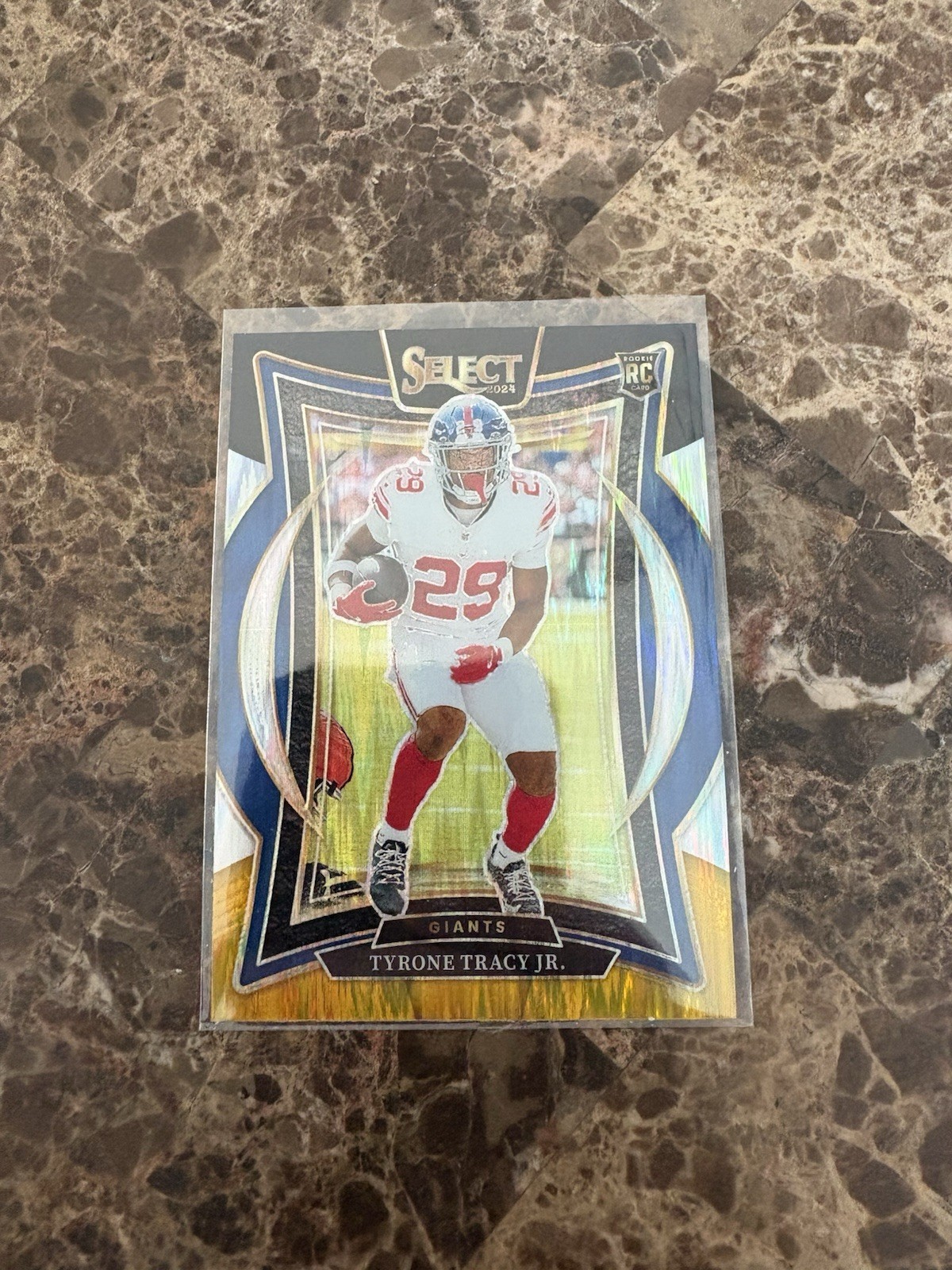 2024 Select - Concourse Tyrone Tracy Jr. #61 Black & Gold Shock Prizm (RC)