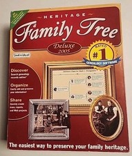 2005 Heritage Family Tree Deluxe CD Ancestry Photography Lineage Never Used