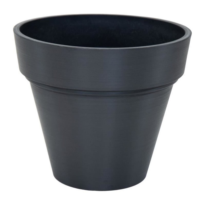 Pot de fleurs noir Ecostone pour décorer un salon contemporain ou une véranda