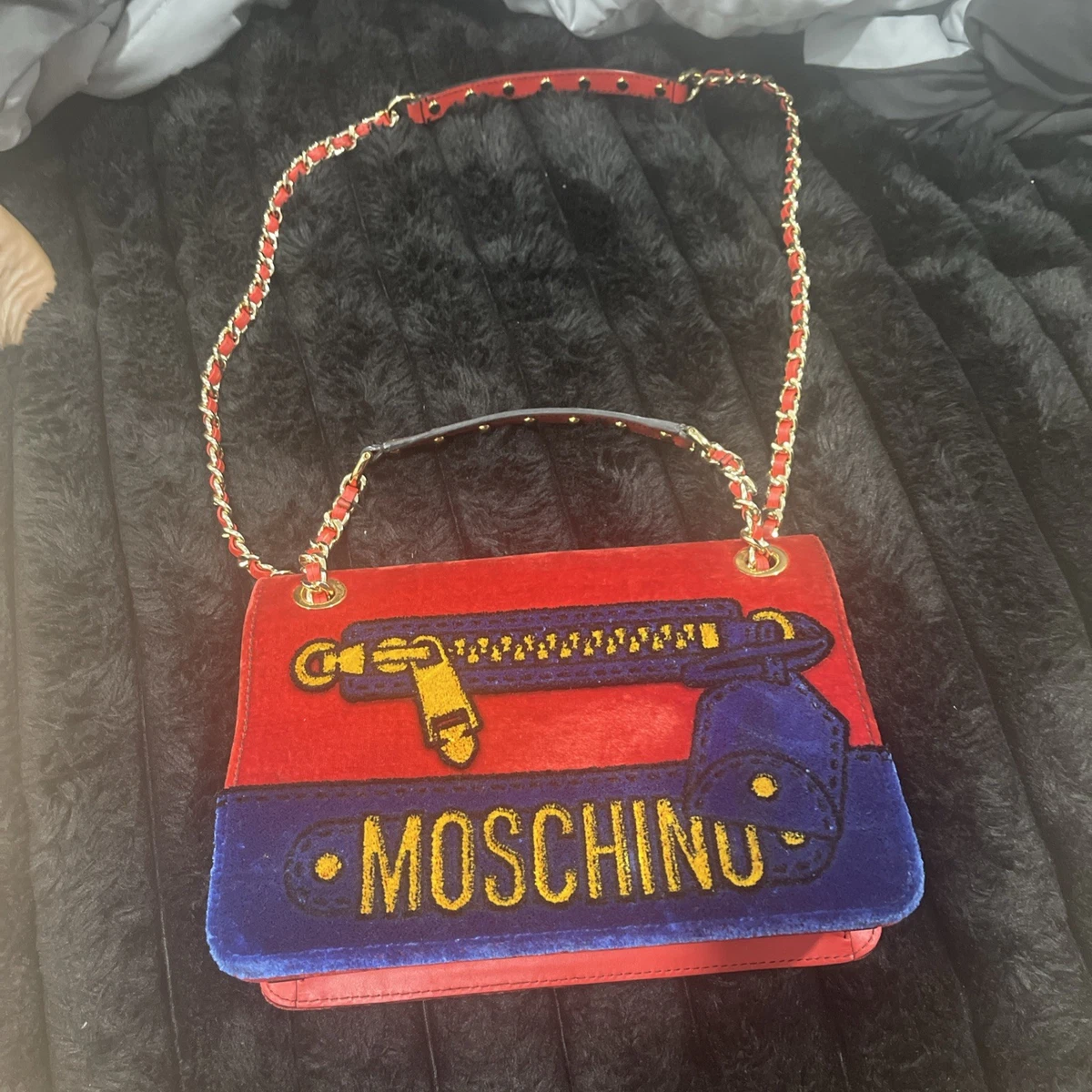 Moschino Velvet Exterior Bags & Handbags for Women for sale | eBay