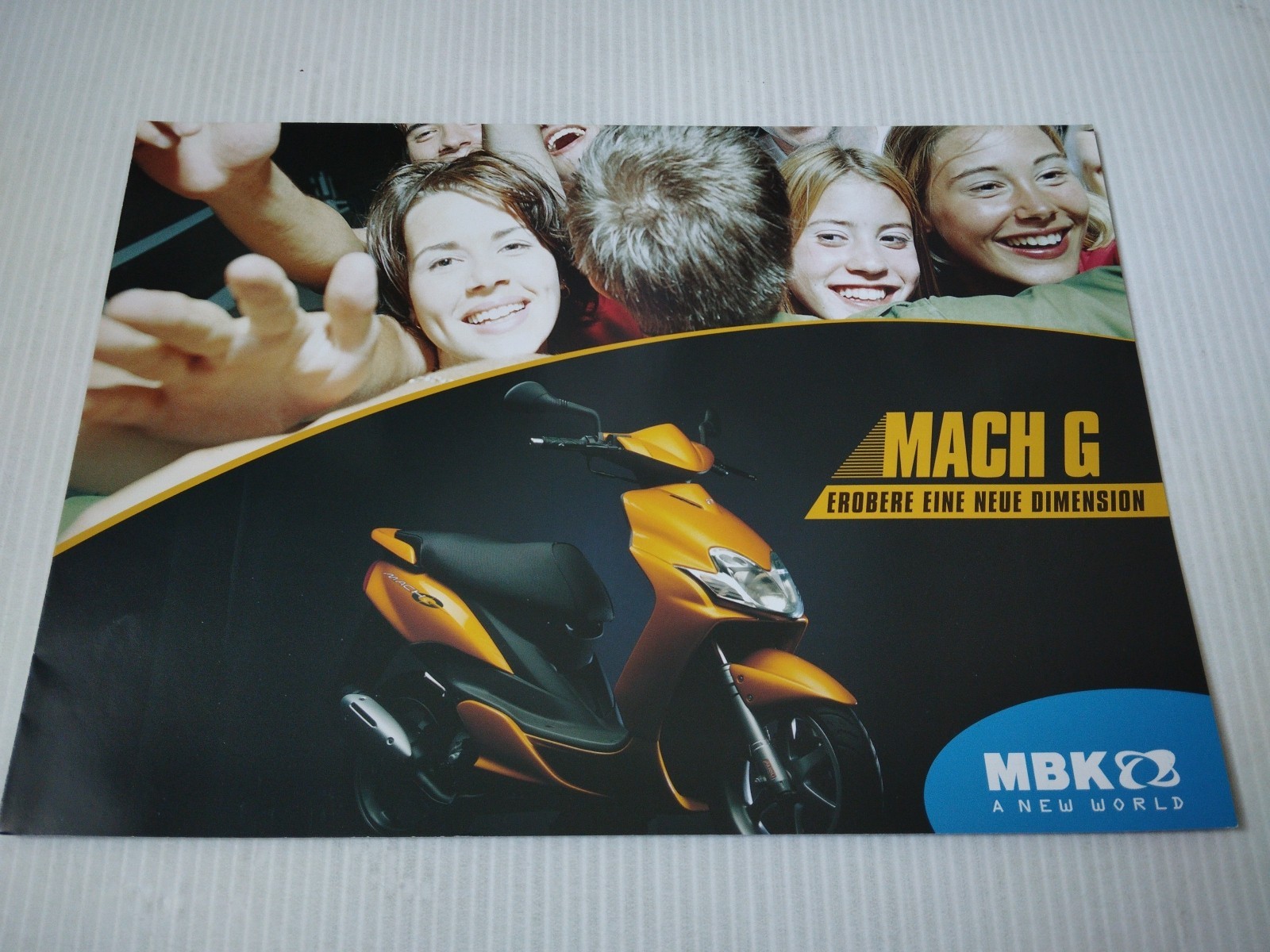 Brochure MBK Mach G 2003 : revivez l'époque des scooters mythiques dans votre garage