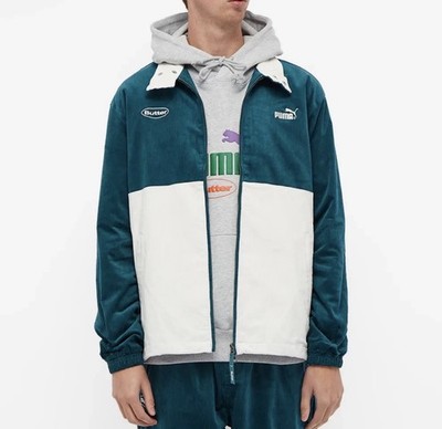 Puma x Butter Deep Teal Men's Zip-Up Track Top 532436 40 Peacoat Size XXL $160