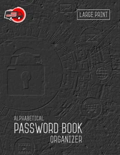 Large Print Password Keeper Notebook Alphabetical Sections For Easy Access