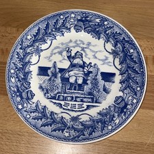 Vintage Santa Claus Statue Plate from Santa Claus Land In Santa Claus, Indiana