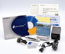SONY MZ-N910 Blue Walkman Portable MD Player Recorder Net MD MDLP - Excellent 