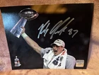 Rob Gronkowski “Gronk” Auto Signed  8x10 photo New England Pats Super Bowl 49!