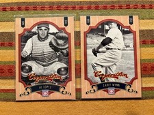 EARLY WYNN (#79), AL LOPEZ (#119), 2013 Cooperstown Hall of Fame, INDIANS