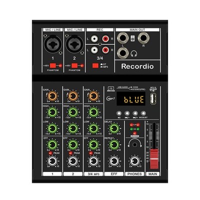 -A4 Professionelle Tragbare Digitale DJ-Konsole mit USB-Mixer, Live-Gesa5368