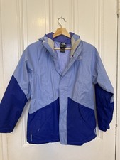 The North Face Girls L 14/16 Ski Shell Jacket Blue Purple