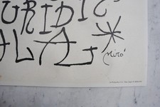 Original Joan Miro Ausstellungsplakat von 1971 - 56cm x 75cm