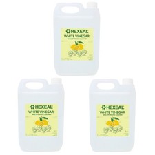 Hexeal Lemon Cleaner 15L – 3 x 5L White Vinegar, Lemon Fresh, Removes Grime 1.10 per litre