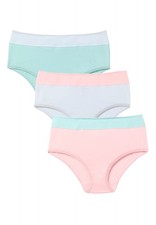 Comfort Choice Plus Size Full Coverage Stretch Cotton Color Block Brief 3-Pack