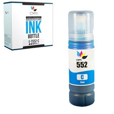 Compatible Epson 552 Cyan Ink Bottle for Epson EcoTank ET-8500 and ET-8550