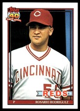 Rosario Rodriguez 1991 Topps #688 Reds MLB READ FREE SHIPPING AutographDen