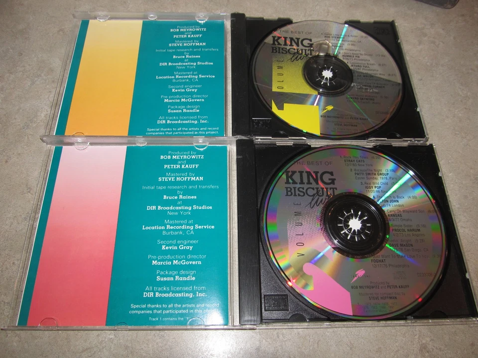 Best of King Biscuit Live, Vol.  1 & 2 by Lynyrd Skynyrd Iggy Pop Kansas NM! Foto 3 de 3