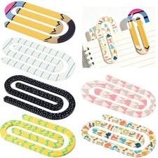 Jumbo Decorative Acrylic Paper Clips 12Pcs Large Cute Paperclips Bookmarks Cu...