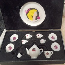 Barbie 35th Anniversary Limited Edition Miniature Nostalgia Tea Set In Box