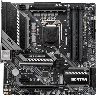 MSI MAG B460M MORTAR LGA 1200 Intel B460 SATA 6Gb/s Micro ATX Intel Motherboard