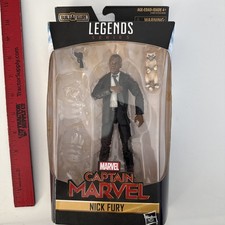 Marvel Legends Series Captain Marvel Nick Fury 6  Action Figure BAF Kree Sentry