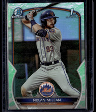 2023 Bowman Draft Chrome Lunar Glow Refractor #BDC96 Nolan McLean 1st Mets